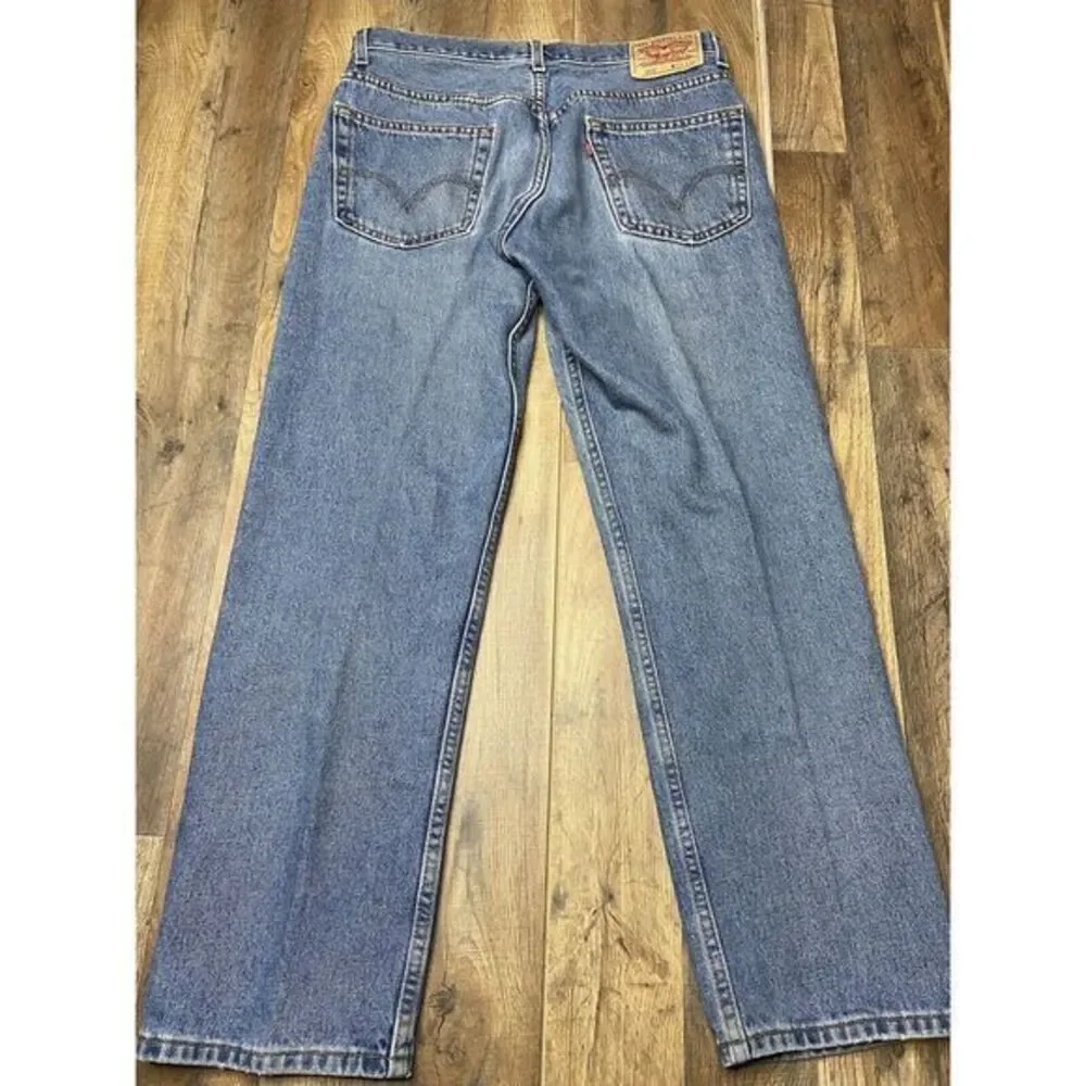 Vintage Levi 505 Jeans‎ Mens 33X30 Blue 2004 Straight 100% Cotton Denim Red Tab